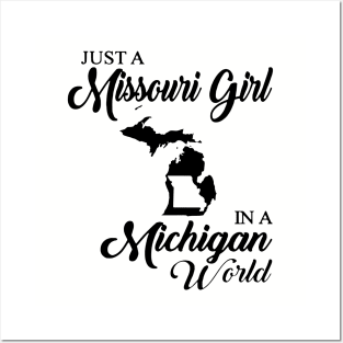 Just A Missouri Girl In A Michigan World Mom Posters and Art